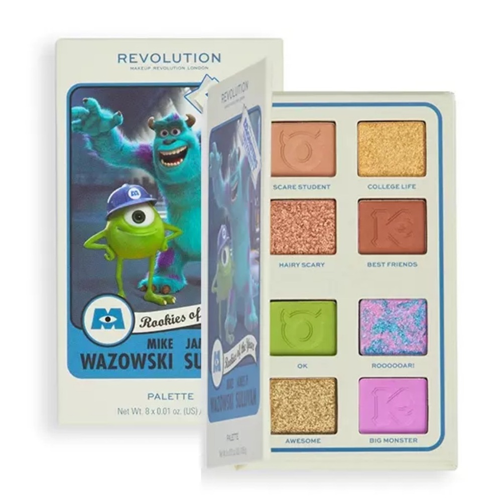 Revolution DISNEY MONSTERS UNIVERSITY
Mike & Sulley Scarer Eyeshadow Palette